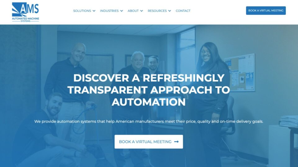 Website from Automated Machine Systems