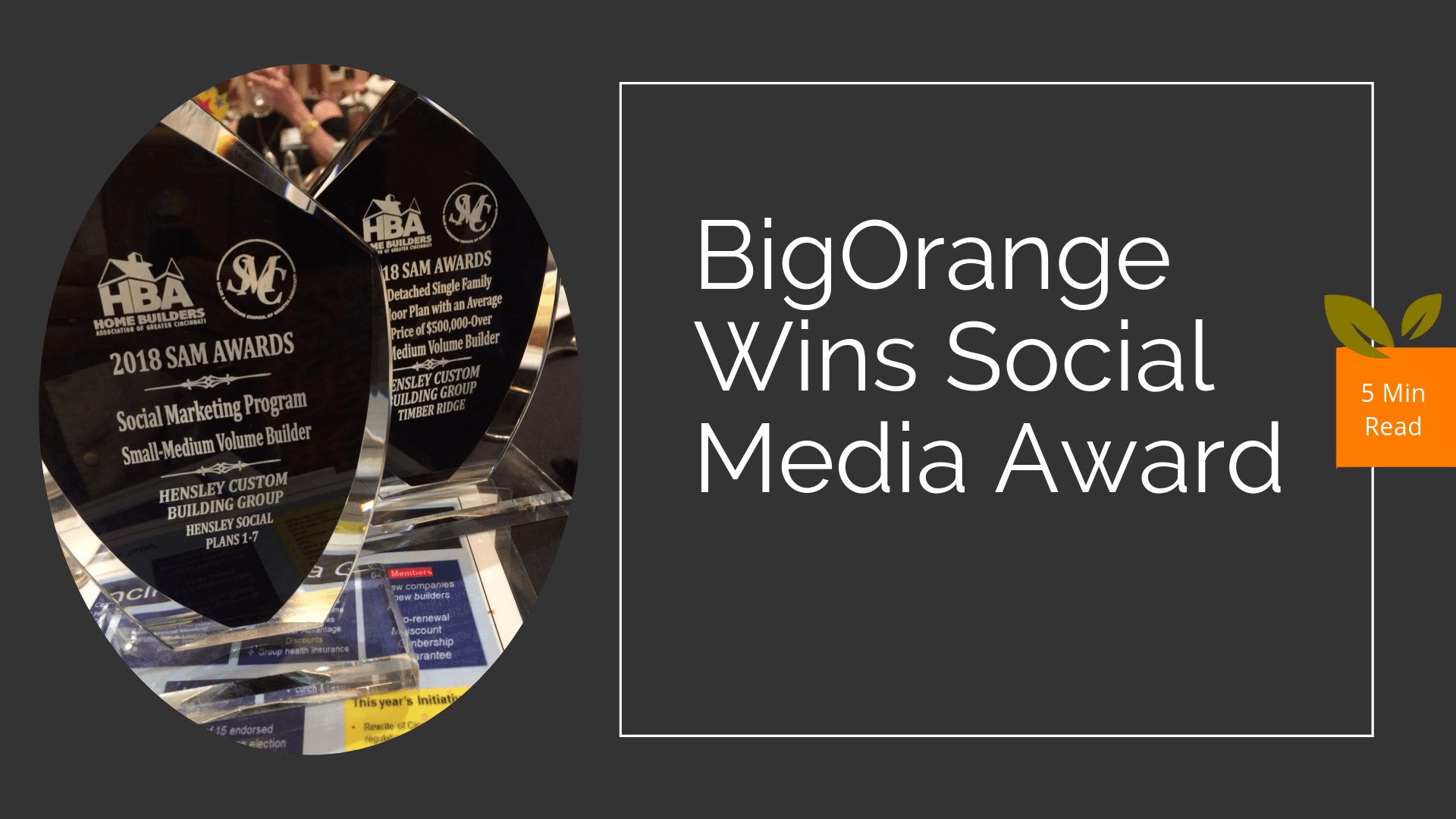BigOrange Marketing Social Media Award