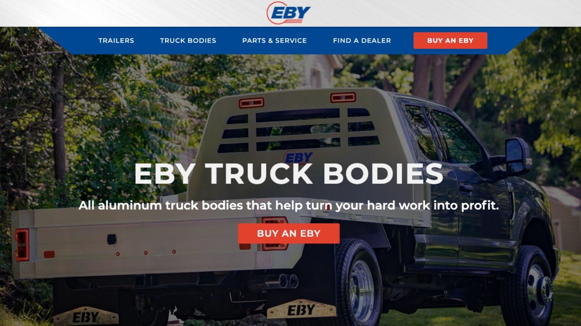 EBY Truck Bodies StoryBrand Website