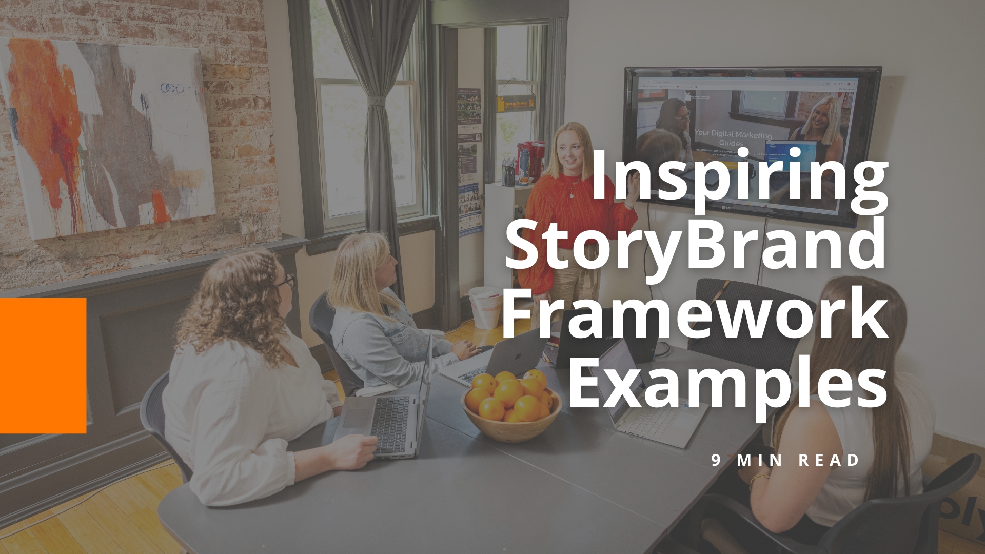 Storybrand framework example from BigOrange Marketing
